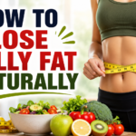 How to lose belly fat naturally with healthy eating and regular exercise