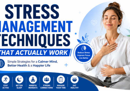 Stress Management Techniques That Actually Work with practical strategies for reducing stress, improving mental well-being, and living a healthier life.